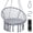 Gray, variant on Costway Swing Chair, Hammock Chair with Round Seat Cushion, Indoor & Outdoor Boho Chair Beige