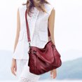 thumbnail image 4 of Bolso de mano de cuero de alta calidad, bolsos cruzados casuales para mujer, nuevos bolsos de hombro de gran capacidad, bolso de mano de viaje para mujer 2024, 4 of 5