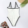 thumbnail image 5 of Sakmal Womens One Piece Swimsuits Slimming Bathing Suit White Sweetheart Summer Womens Swimwear XL, 5 of 8