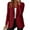 347#Deep Red, variant on BRDFRL Women's Casual Blazers Open Front Long Sleeve Work Blazer Button Lightweight Cardigan Suit Jacket Khaki 2XL