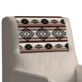 thumbnail image 7 of TSOVTHRID Brown Aztec Tribal Print Headrest Cover for Recline Chair Non Slip Headrest Protector PU Leather Sofa Head Rest Covers with Adhesive Backed Hook and Loop,17x27in, 1 Piece, 7 of 7