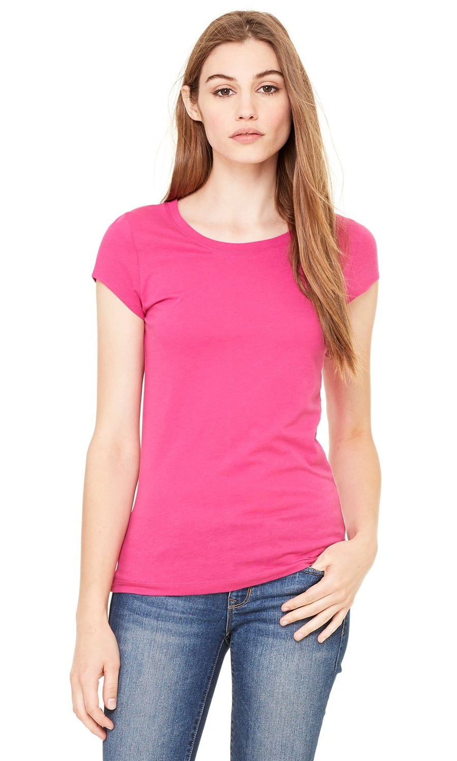 Clementine Apparel - Women's Sheer Jersey Short-Sleeve T-Shirt ...