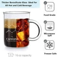 Caffeine Beaker Mug 16 oz Borosilicate Glass Coffee Mug Science