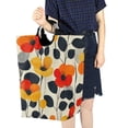 thumbnail image 4 of Yayeee Freestanding Laundry Hamper with Handle Collapsible Large Storage Basket for Clothes, Floral Pattern, 4 of 7