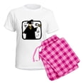 thumbnail image 5 of CafePress - Graduate Receiving Diploma Graduation Pajamas - Women's Short Sleeve Print T-Shirt and Pants Light Cotton Pajama Set, 5 of 7