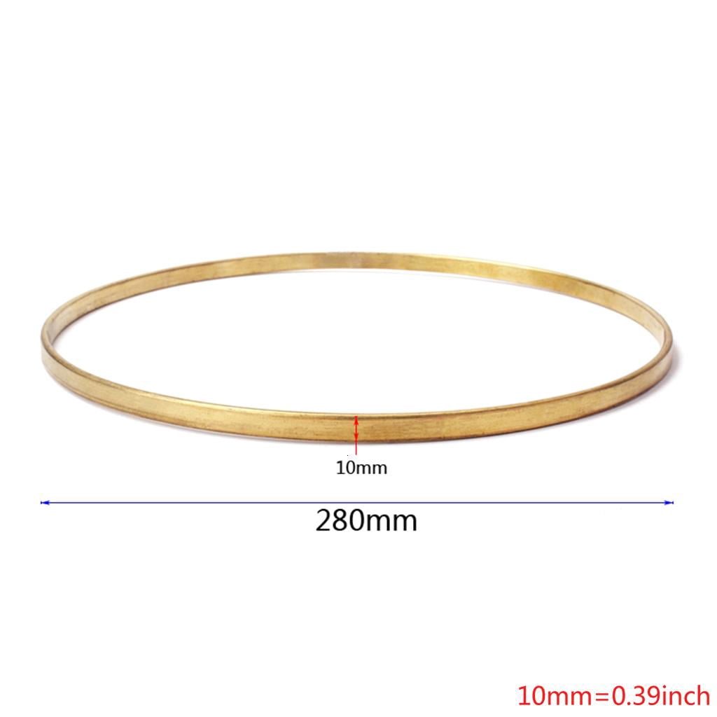 CEORPER Brass Banjo Hoop Tension Flanges for Banjo Guitar Parts Accessories 11 Inch