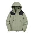thumbnail image 1 of MeetoTime Veste de Pluie Imperméable à Capuche Coupe-Vent pour Femmes avec Poche Zippée, 1 of 3