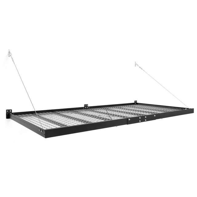 NewAge Products Pro Series 4' x 8' Wall Mounted Steel Shelf, Set of 2
