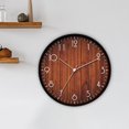 thumbnail image 4 of Reloj de pared , relojes colgantes silenciosos de sin tictac, números árabes, con pis, decoración para habitación, oficina perfecl reloj de pared de la sala de estar, 4 of 7