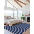 thumbnail image 2 of Stripes Area Rug for Bedroom 4x6 Ft Modern Art Navy Blue Background Super Soft fuzzy Throw Rug Non-Slip Fluffy Plush Indoor Floor Carpet for Living Room Nursery Home Decor, 2 of 8