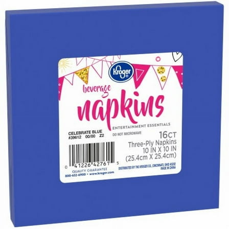 KR Entertainment Essentials Celebrate Party Paper Napkins 16 ct