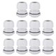 thumbnail image 1 of Conector de cable M24x1.5, orificio para cable de 12mm-15mm, junta de nylon impermeable, tuerca de bloqueo ajustable con arandela blanca, 10 piezas, 1 of 3