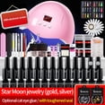 thumbnail image 3 of Nail Tools Set Home Nail Polish Intelligent Nail Machine Led Light Therapy Lamp Full Set, Set D (18 Color Nail Polish), 3 of 8