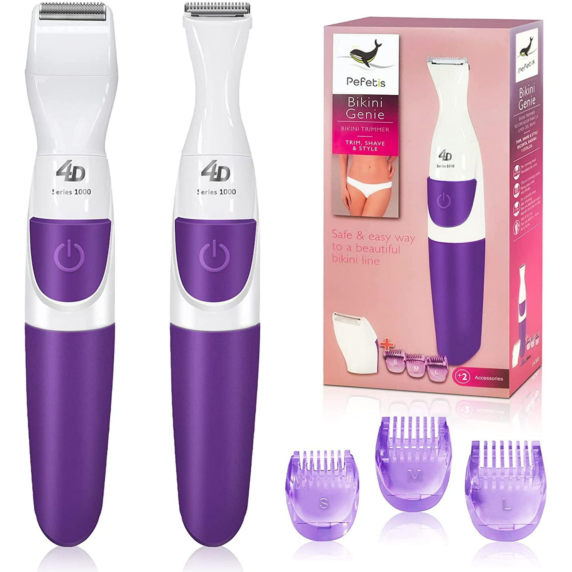 Electric Razor for Women, 2 in 1 Womens Shaver for Pubic Hair Wet & Dry Bikini  Trimmer for Legs Underarms and Bikini Line Painless Lady Hair Removal with  Comb Attachment | Walmart Canada