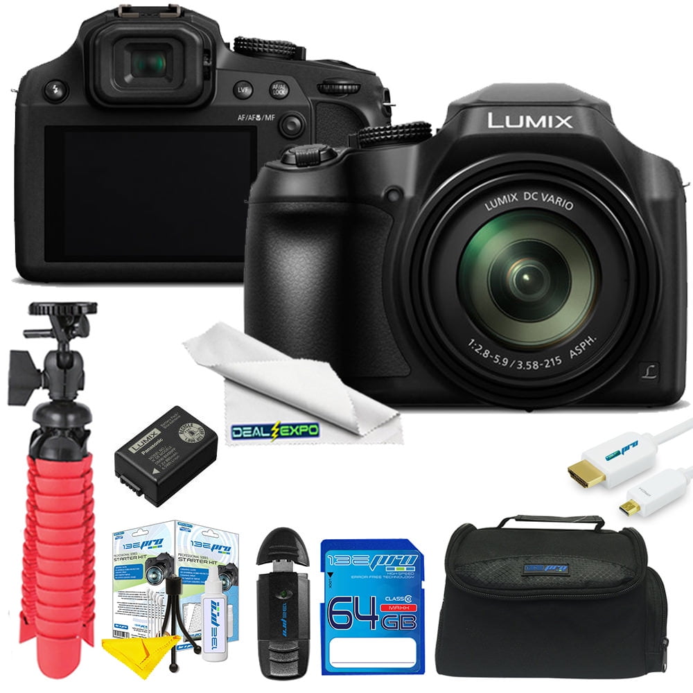 Panasonic Lumix DCFZ80 Digital Camera + 64GB Expo Advanced Kit