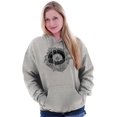 thumbnail image 5 of Whale Compass Free Spirit Animal Hoodie Sweatshirt Women Brisco Brands M, 5 of 6