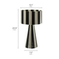 thumbnail image 3 of Modway Renae Handwoven Cotton Thread Striped Table Lamp in Black by Modway, 3 of 10