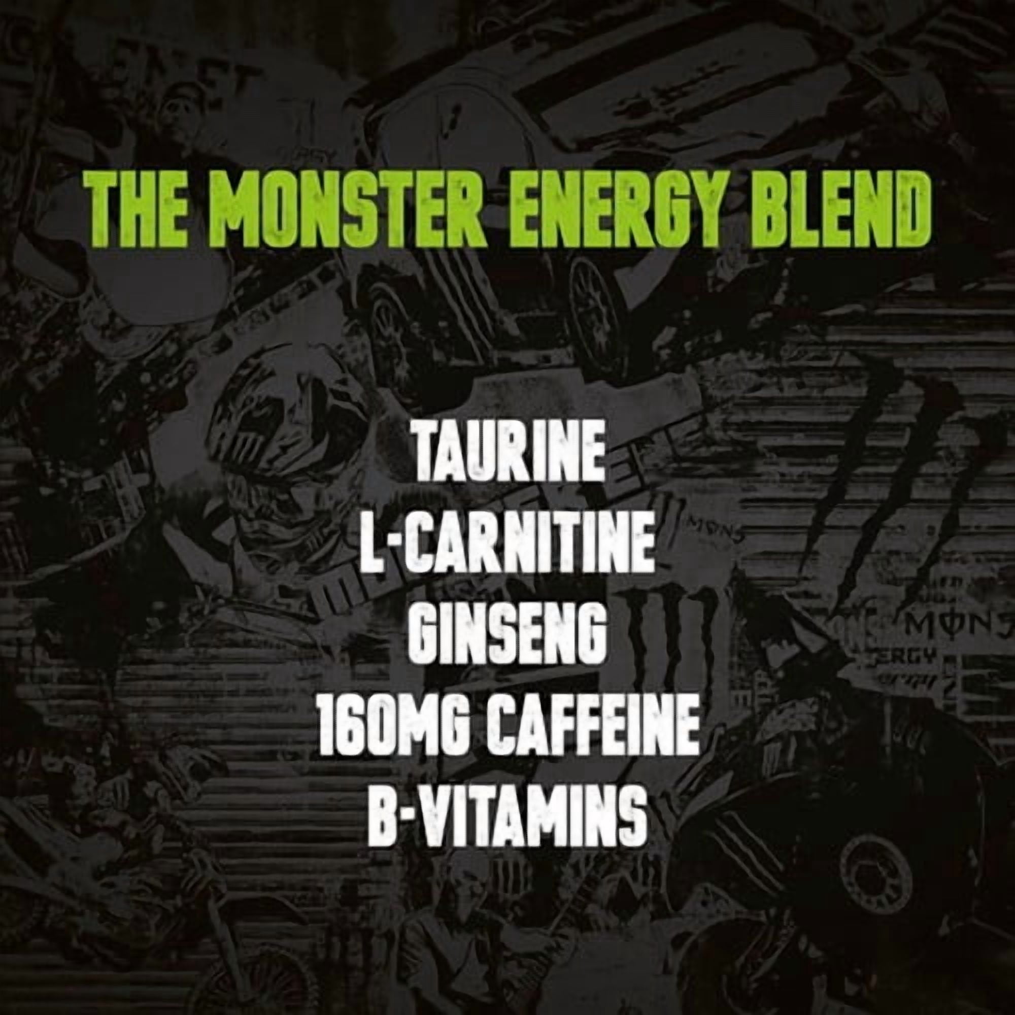 Monster Energy Drink 4 x 500ml, British Import (Pack of 2)
