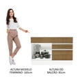 thumbnail image 4 of Mueble de Cocina Madesa Glamy 120 x 60 cm 1 Puerta 2 Cajones Blanco/Marrón, 4 of 5