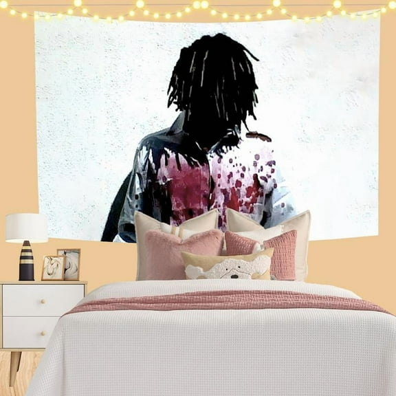 Tapestry Tapestry Ken CarsonS Flag MORE CHAOS Music Wall Hanging Tapestry Room Decor Double penetration for Decor