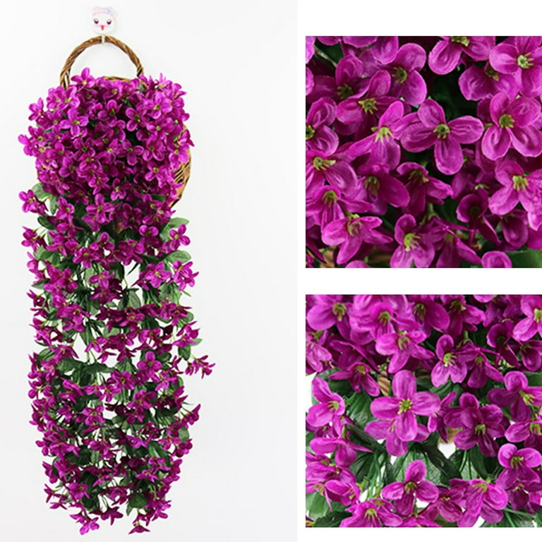 Bulk 2Pcs Hanging Flower Lavender Garland Hanging Greenery Plants