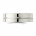 thumbnail image 3 of Sterling Silver 6mm Polished Flat Grooved Center Fancy Band Size 13 QWB117, 3 of 5