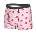 thumbnail image 2 of Wukai Strawberry Floral Print Men’s Underwear Breathable Boxer Briefs,&nbsp;Moisture Wicking & Breathable-Small, 2 of 7