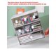 thumbnail image 1 of 1pc Plastic Desktop Organizer Drawer Cosmetic Storage Box, Freely Stackable, Multi-Layered, Suitable For Jewelry, Makeup And Other Small Items, 1 of 5