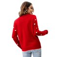 thumbnail image 4 of Chandail à Manches Longues en Tricot Pailleté pour Femmes, Chandail de Noël Animal, 4 of 6