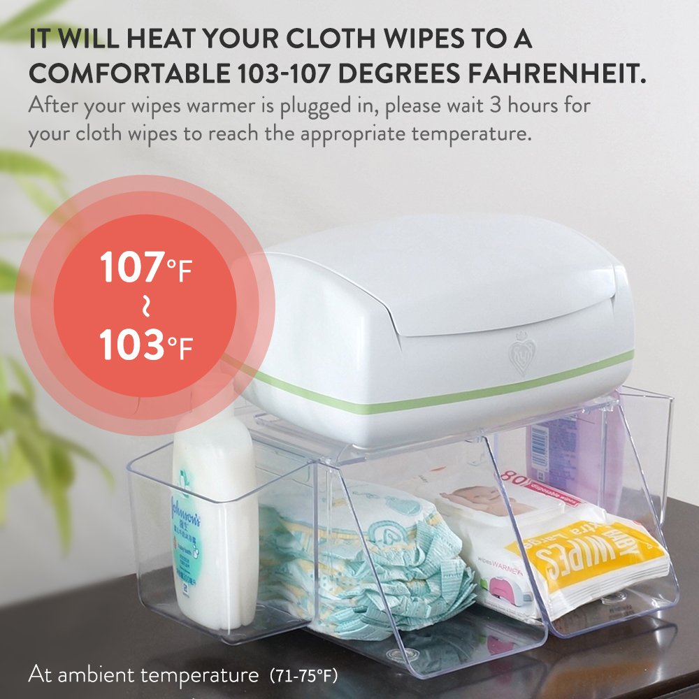 Prince Lionheart Warmies Wipes Warmer with 4 Reusable Cloth Wipes photo 3