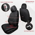 thumbnail image 2 of Car Seat Covers Full Set Faux Nappa Leather Seat Covers for Cars Breathable Front Seats with Lumbar Support and Rear Fit for Automotive Sedans SUVs Pickups, 2 of 9
