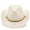 White, variant on HXWCHs Classic Western Cowboy Straw Hat for Women and Men Summer Sun with Shapeable Brim and Breathable Design Black One Size