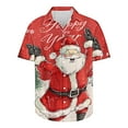 thumbnail image 5 of Elvqul Mens Button up Shirts Short Sleeve Cute Christmas Holiday Graphic Shirts for Men, 5 of 5