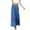 Blue, variant on Lilgiuy Women's Fashion Casual High Waist Elastic Waist Solid Color Ruffle Wide Leg Long Pants Blue 6 2022 Fall Winter