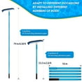 thumbnail image 2 of SANLIKE 200cm Swimming Pool Brushes-Pool Brush Stainless Steel Brush Head with Aluminum Pole Adjustable Length Pool Cleaning Tool, 2 of 8