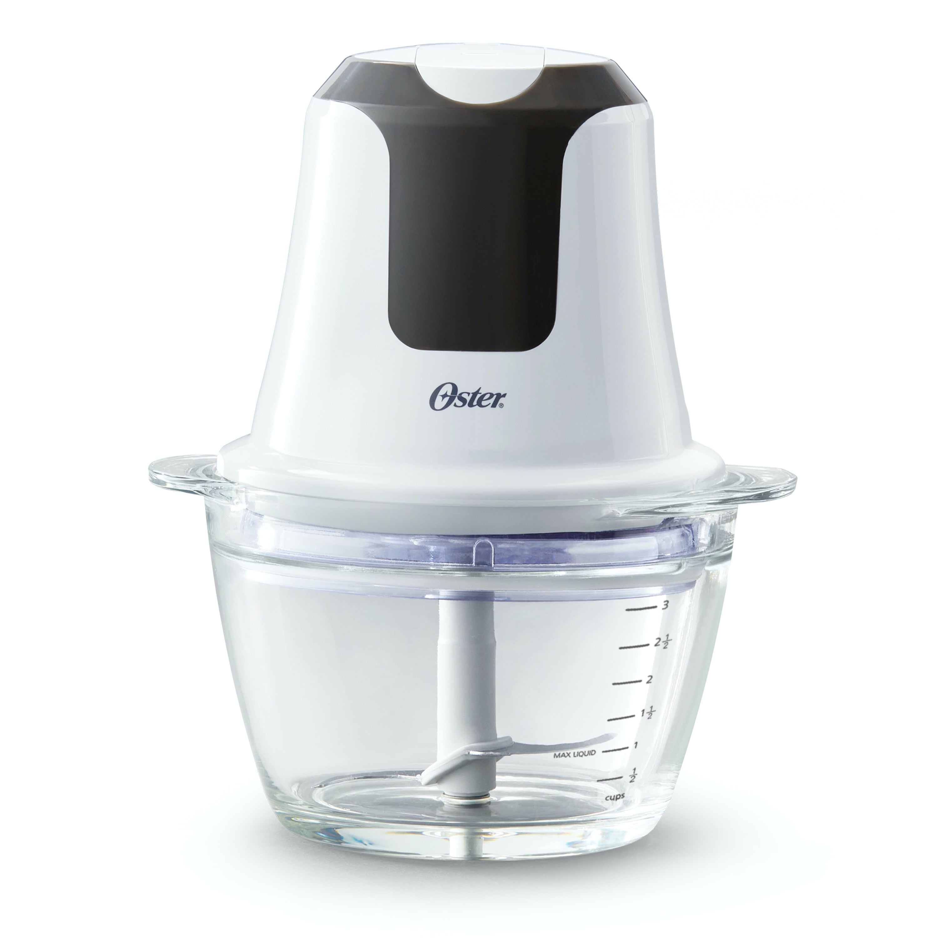 Oster 3-Cup Mini Food Chopper with Tempered Glass Bowl