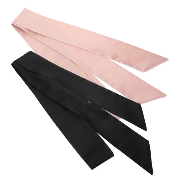 Raindrops wide waist belts for women long sash made of chiffon 2Pcs