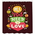 thumbnail image 3 of Ambesonne Saying Shower Curtain, Hot Air Balloons Hipster Art, 69"Wx84"L, Multicolor, 3 of 3