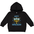 thumbnail image 2 of Inktastic Happy Hanukkah with Menorah and Stars Toddler Hoodie, 2 of 4