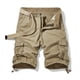 thumbnail image 1 of pstuiky Pantalones cortos deportivos para hombre, Pantalones cortos cargo para hombre, para correr, con múltiples bolsillos, cintura elástica, de algodón, para senderismo., 1 of 9