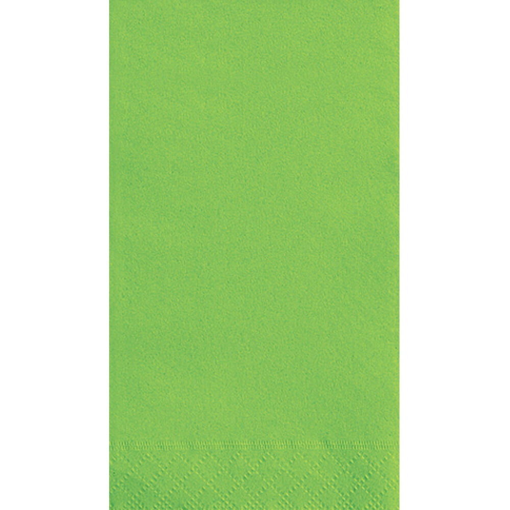 Paper Guest Napkins, 7.75 x 4.5 in, Lime Green, 40ct