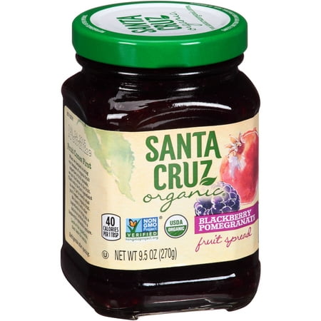 (2 Pack) Santa Cruz Organic Blackberry Pomegranate Fruit Spread, 9.5 (Best Place To Live In Santa Cruz)