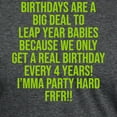 thumbnail image 3 of CafePress - Birthdays Are A Big Deal To Leap Year Babies T Shirt - Mens Tri-blend T-Shirt, 3 of 4