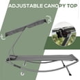 thumbnail image 4 of Outsunny Double Patio Lounger with Adjustable Canopy - Set of 1, Grey, 4 of 10