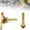 Gold, variant on 1PCS Metal Gas Stove Valve Adapter Camping Cookware Connector for Flat Propane Tank to Hose Burner BBQ Picnic Lightweight 49mm Long