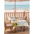 thumbnail image 2 of Outdoor Tablecloth with Umbrella Hole for Patio/Picnic/Party/Camping, Sunflower Dogs Waterproof Table Cloth Rectangle Table Cover Washable, Cute Puppy Eucalyptus Summer (54"x 80"), 2 of 8