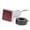 Red, variant on Teerees Round Dc Temperature Voltmeter 12V-24V, Made of Flame Retardant pc Material, 1 Piece