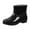 Black, variant on Stylish Women's Rain Shoes Slip on Rain Shoes for Women Couch Rain Low-Heeled Buckle Round-Toe Boots Women Snow Man Winter Shoes for All Weather Adventure Boot Women Water Proof Men's