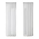 thumbnail image 2 of Cortinas translúcidas ligeras de color liso | Cortinas translúcidas con bolsillo para barra para sala de estar y dormitorio | Panel de poliéster transparente de 130 x 100 cm, 2 of 5