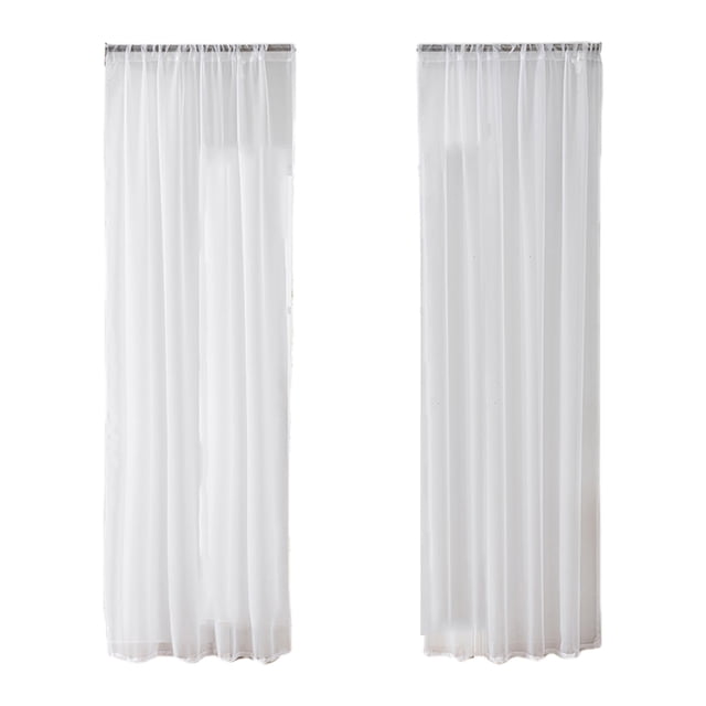 Curtains for Living Room Solid Color Lightweight Sheer Curtains - Rod Pocket Style Translucent Curtains - Sheer Curtains for Living Room And Bedroom - Sheer Drapes Curtains for Bedroom